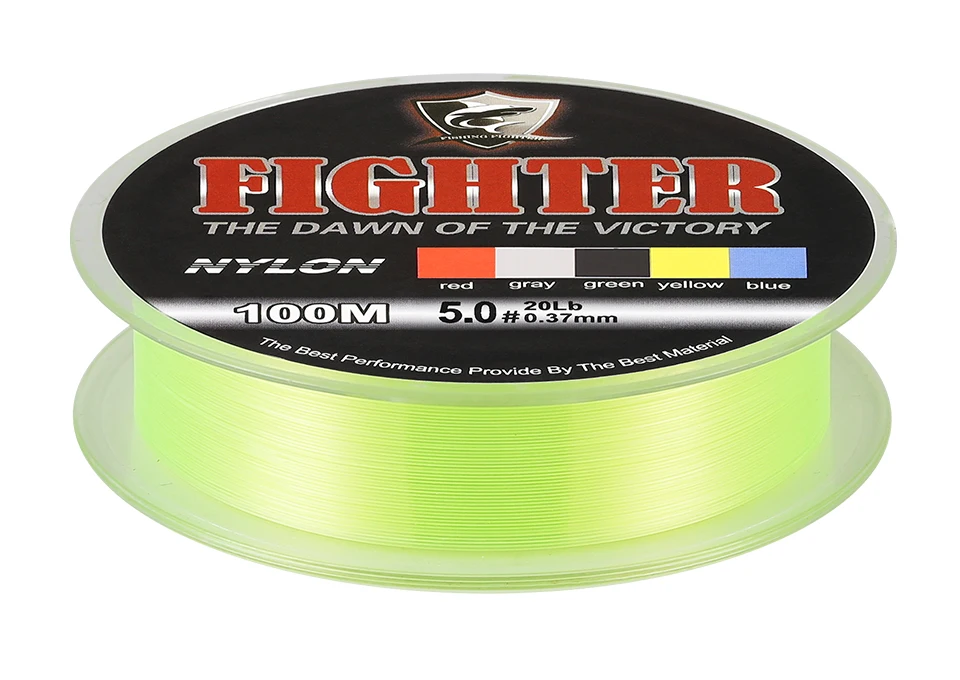 SeaKnight Fighter Nylon Fishing Line 100M Super Strong 2-35LB Monofilament Line Material Saltwater Fishing