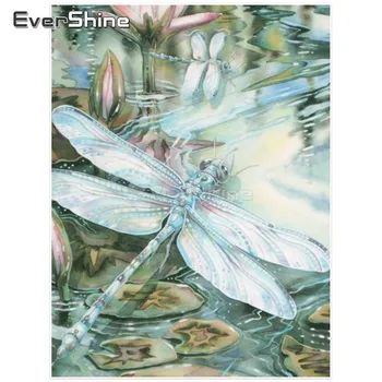 

EverShine Diamond Painting Cross Stitch Dragonfly Mosaic Diamond Paintings DIY Full Square Drill Diamond Embroidery Animals