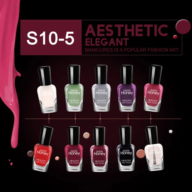 

1 Set Nail Polish DIY Art Portable Long Lasting Quick Drying Makeup Manicure for Women MSI-19