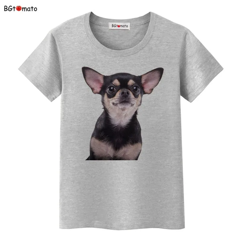 BGtomato Новинка! Супер милая футболка со щенком Женская любимая одежда милая собака 3D футболки хорошего качества брендовые футболки повседневные топы