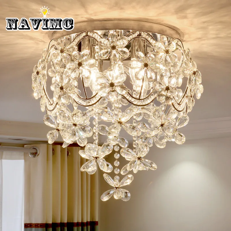 

Modern K9 Crystal Chandelier Lighting Fixture For Kitchen Living Room Bedroom Led Lamp110-240v