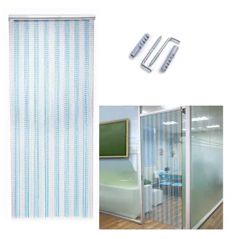 

Premium Aluminum Chain Curtain, 90x210cm Aluminium Chain Link Fly Curtain Insect Door Chain Screen Curtain