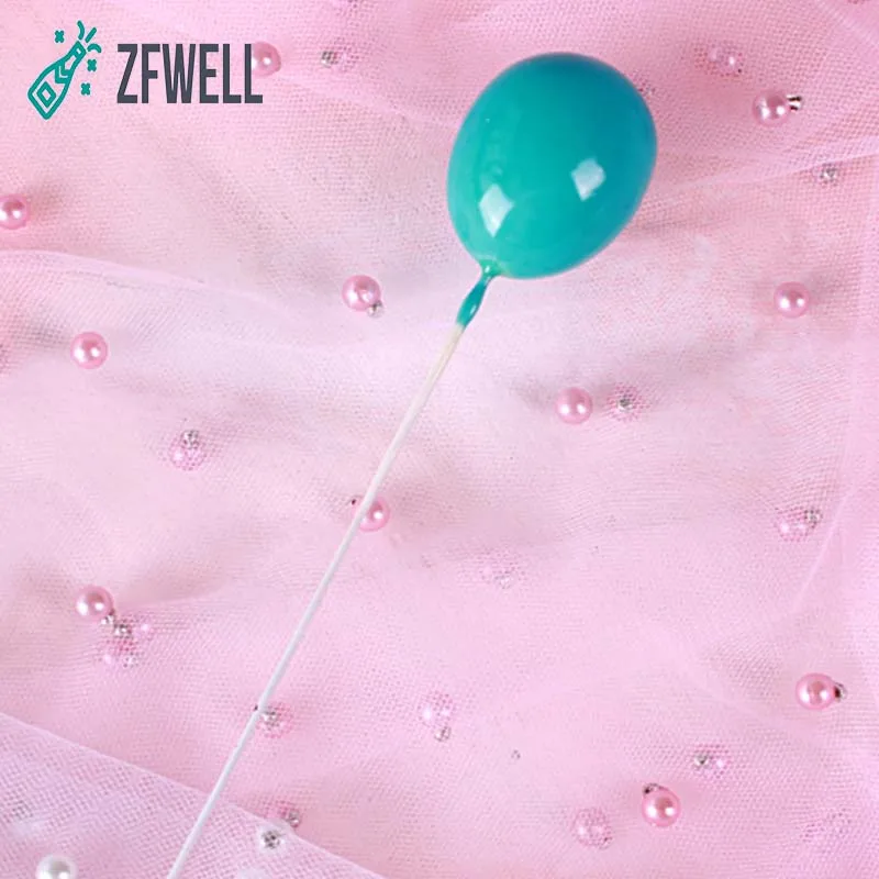 ZFWELL 1 шт./партия цветной провод маленький воздушный шар открытка для торта на день