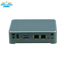 Безвентиляторный Алюминий J1800 Bay След J1900 Quad Core dual lan mini pc