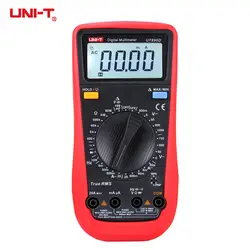 UNI-T UT890D True RMS цифровой мультиметр DMM ручной электрические Тесты er емкость AC DC Напряжение Амперметр hFE светодиодный диода