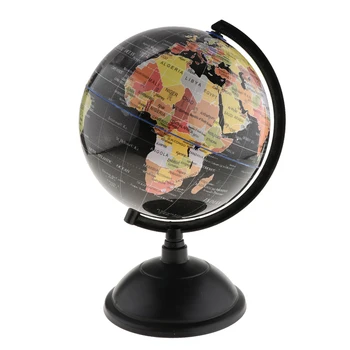 

Detailed Globe with Base for World Discovery Educational Gifts Table Decoration, 20cm Black