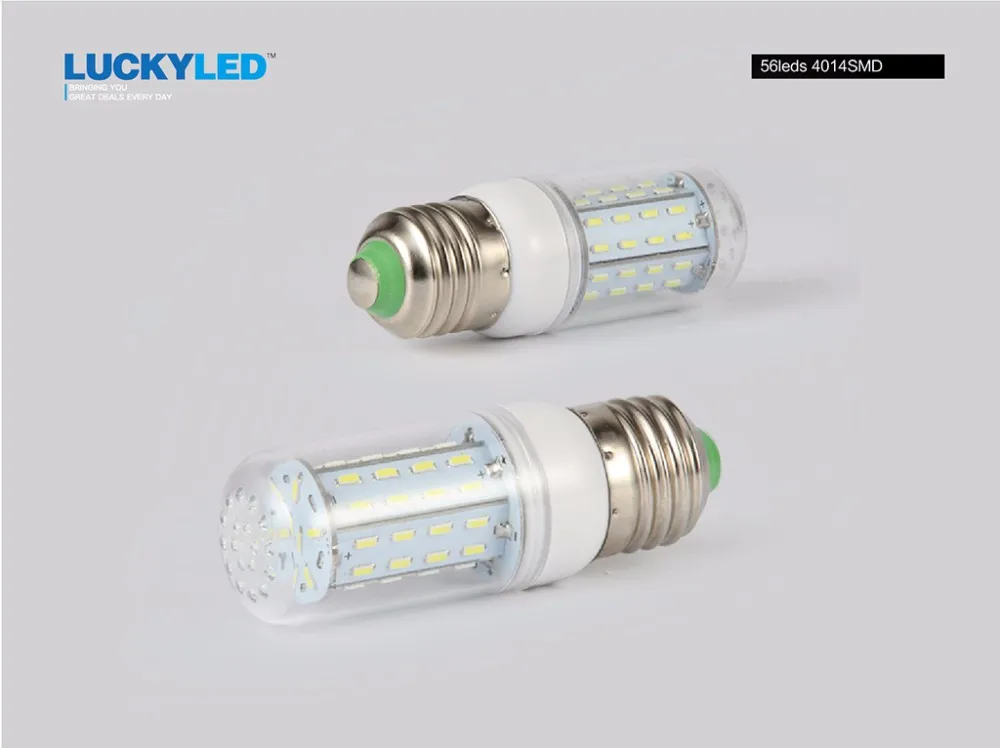 LUCKYLED светодиодный кукурузный светильник лампочка E27 светодиодный светильник 220V SMD4014 36 56 72 96 138 светодиодный s 360 угол люстра Свеча светильник ing лампада светодиодный