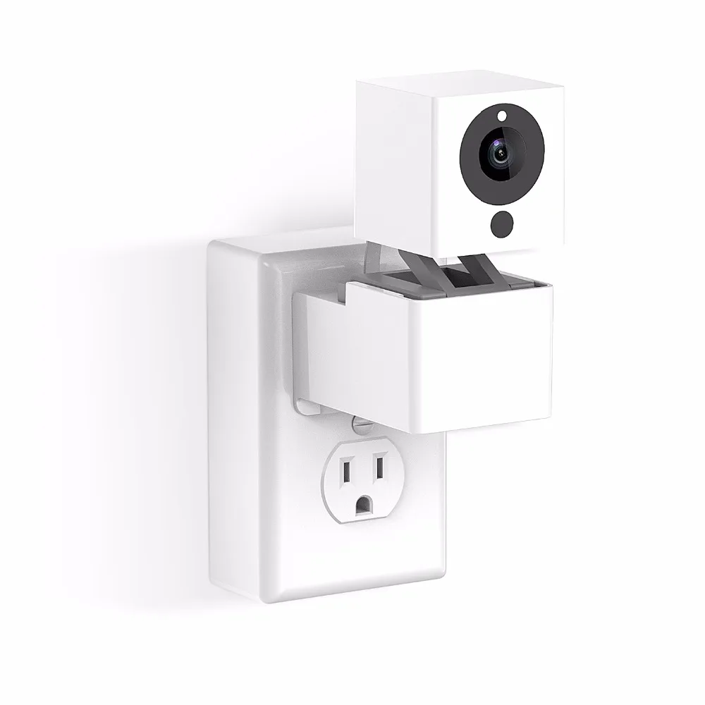 Розетка настенная Вешалка Подставка для камеры Wyze и iSmartAlarm Spot camera без грязных проводов или повреждения стены(просто кронштейн