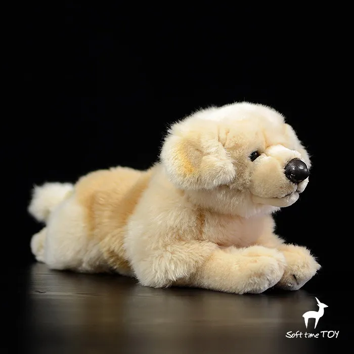 Boneka Toko Golden Retriever Berbohong Anjing Boneka Lucu Hewan