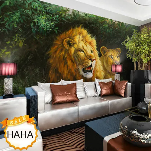 Living Room Jungle free shipping the background of chinese mural bedroom living room Living Room Jungle free shipping the background of chinese mural bedroom living room