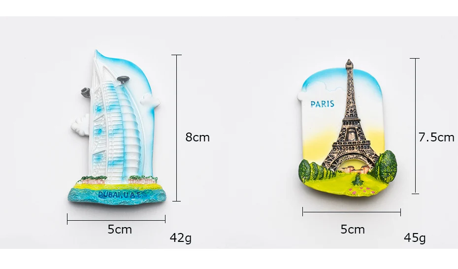 Building 3D fridge magnet souvenir 04