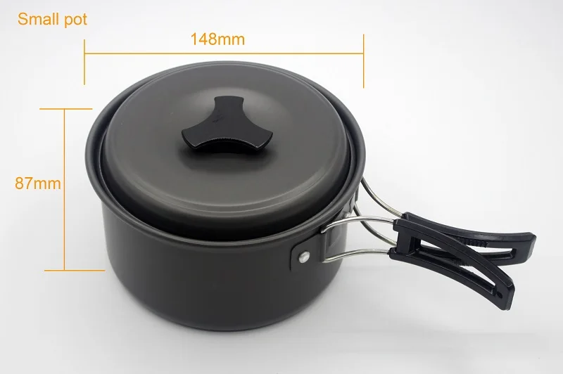 Panelas ao ar Conjunto de Cozinha Utensílios de Mesa Portátil Livre Piquenique Acampamento Caminhadas Multifuncional Pote Frigideira Tigela 18 Pçs 15 piquenique conjunto de cozinha acampamento caminhadas utensílios