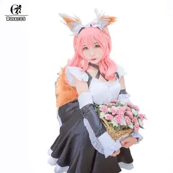 ROLECOS 2018 Новое поступление игры Fate Extra косплэй костюм Tamamo no Mae костюмы для косплея Fate Grand заказ Сексуальная Униформа горничной