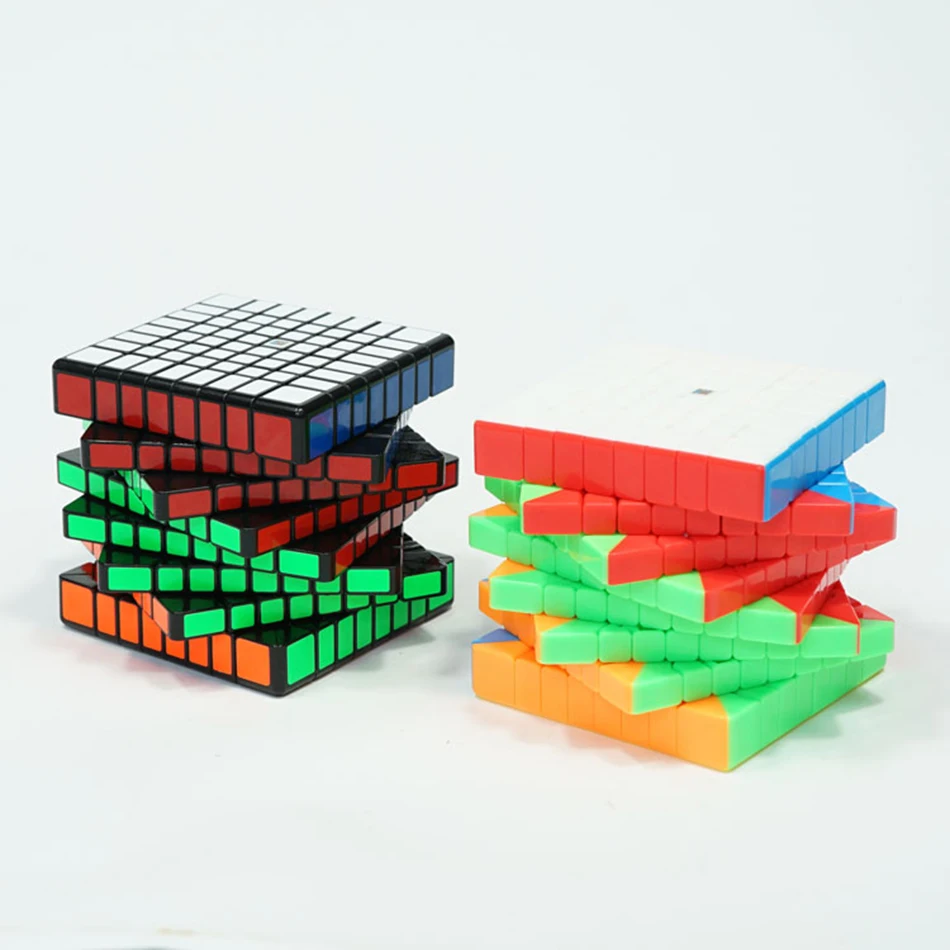 Оригинальный Moyu MF8 8x8 куб 8 слоев Волшебная головоломка с быстрым кубом 8x8 черный Stickerless Cubo Magico 8*8*8 образование игрушки для детей