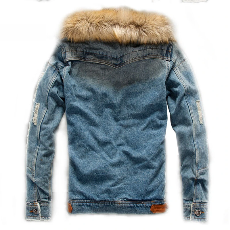 Джинсовая куртка с мехом, Мужское пальто осень-зима, Мужская Уличная джинсовая куртка, верхняя одежда, джинсовая куртка с мехом для мужчин KK2685 X