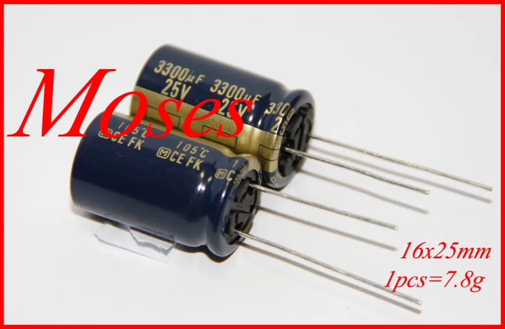 

25v 3300uf 100% Original brand new Pana-sonic CE FK Series 105 degrees Electrolytic Capacitor Capacitance Radial 16x25mm (5pcs)