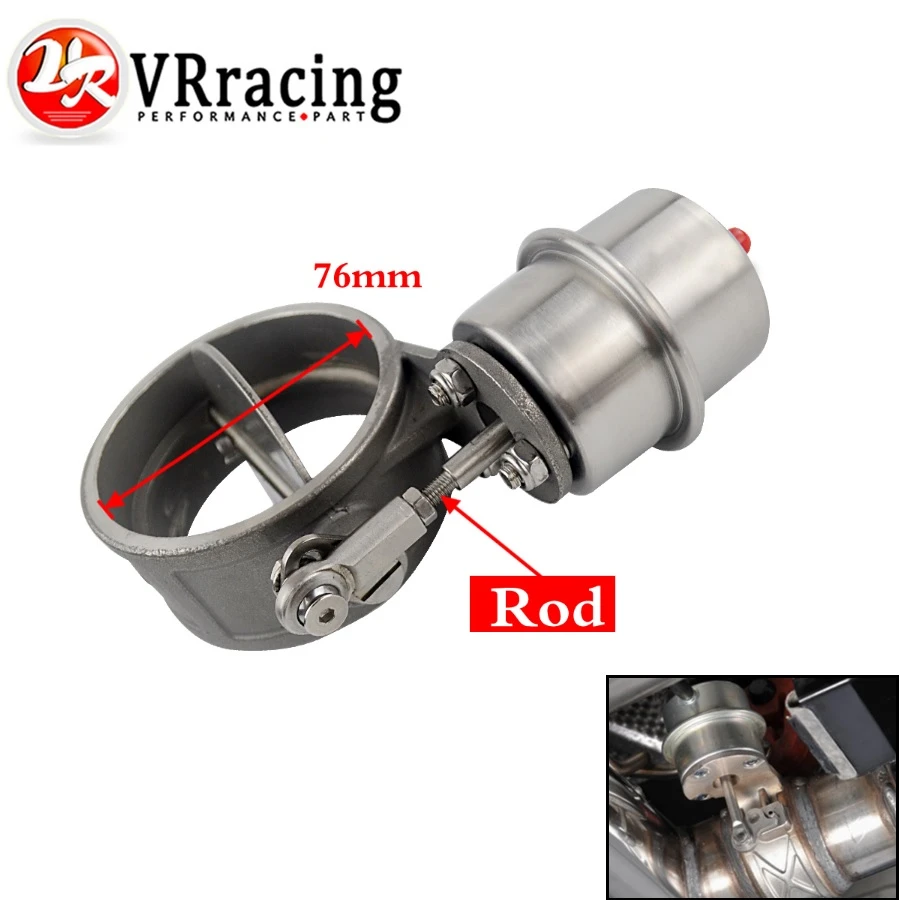 3" 76mm Exhaust Control Valve With Vacuum Actuator Cutout Open Style With ROD 3" 76mm Exhaust Control Valve With Vacuum Actuator Cutout Open Style With ROD