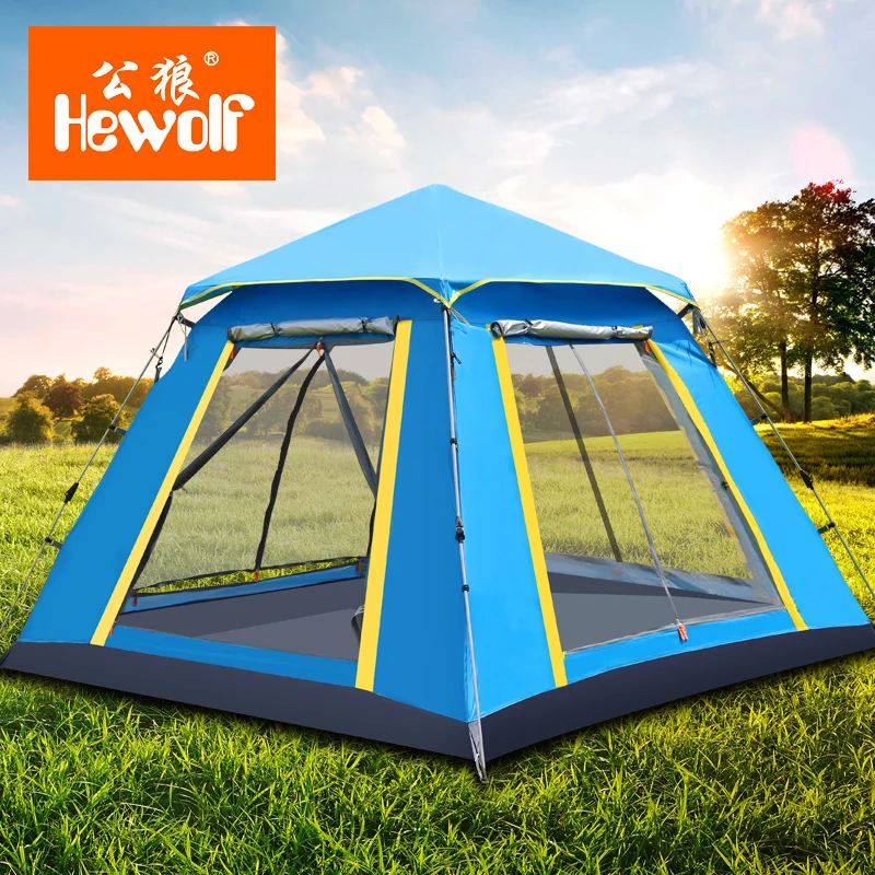 

Hewolf Double Layer Awning Beach Tent Sun Shelter Outdoor Tent UV Protect Mat-Awning Camouflage Nets Shelter Camping tent