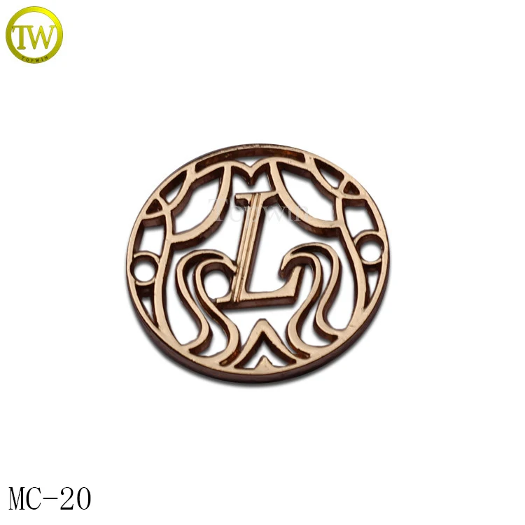MC20 Заводская абайя металлический жетон с логотипом для одежды металлический ярлык