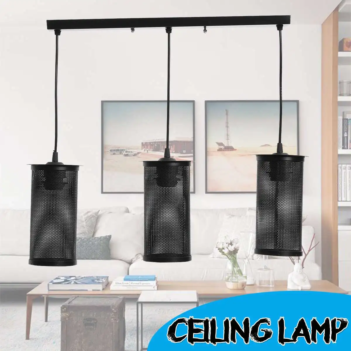 

Adjustable Ceiling Lamp Industrial Design Ceiling Light Iron Vintage Indoor Lighting for Bedroom Hallway Balcony