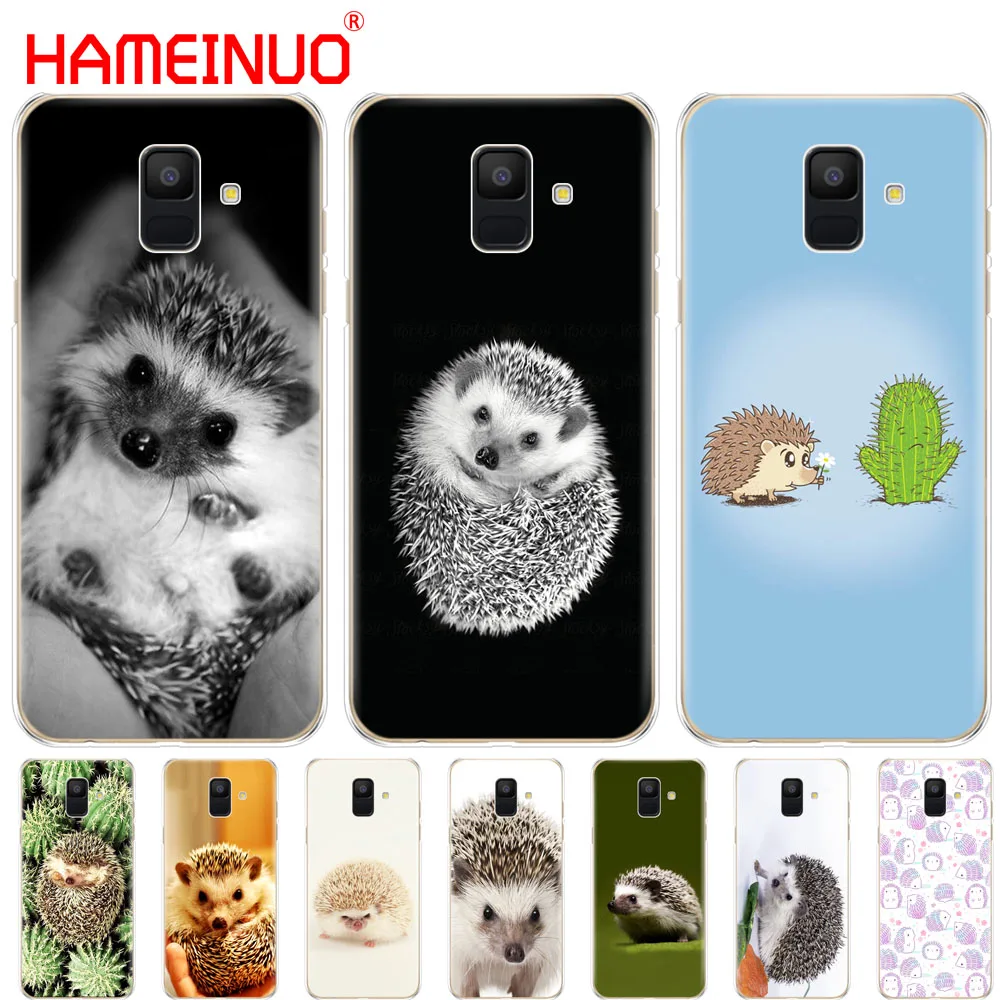 

HAMEINUO hedgehog Cute animal cartoon cover phone case for Samsung Galaxy J4 J6 J8 A9 A7 2018 A6 A8 2018 PLUS j7 duo