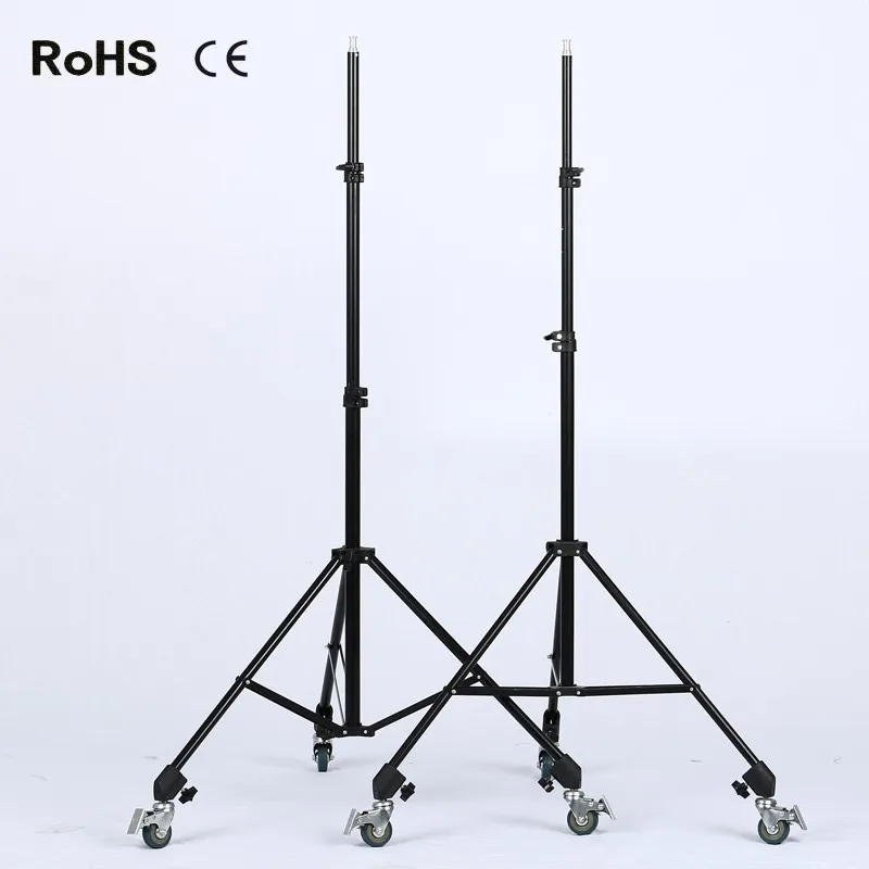 

Hot Sale 6PCS Photo Studio Heavy Duty Universal Caster Wheel For Light Stands&Studio Boom+2*2.8m thicken light stand