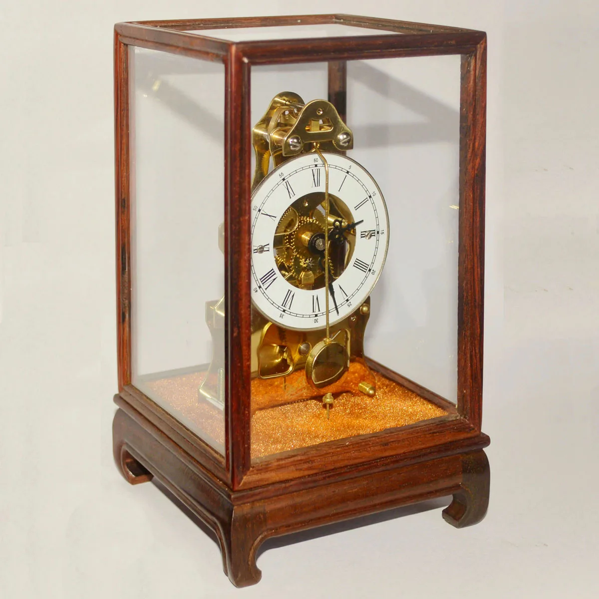 Feng Shui clock pendulum copper bell metal desk mechanical floorfloor