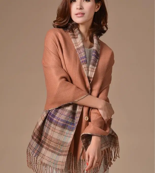 Scarves Wraps British fashion classic plaid shawl 2017 new office lady
