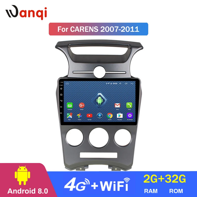 Flash Deal 4G Lte All Netcom 9 inch Android 8.0 Car Multimedia Head Unit Navigation and Entertainment System for Kia Carens 2007-2011 1