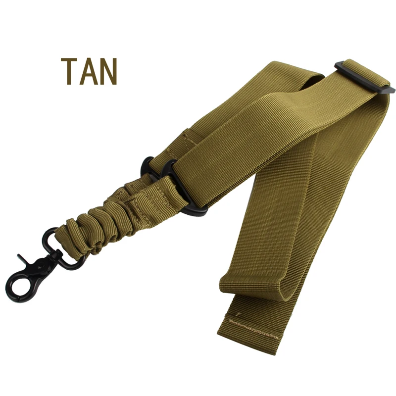 Tactical Gun Single One Point Rifle Gun Tactical Sling Bungee Strap Hook Belt RL30-0002-05