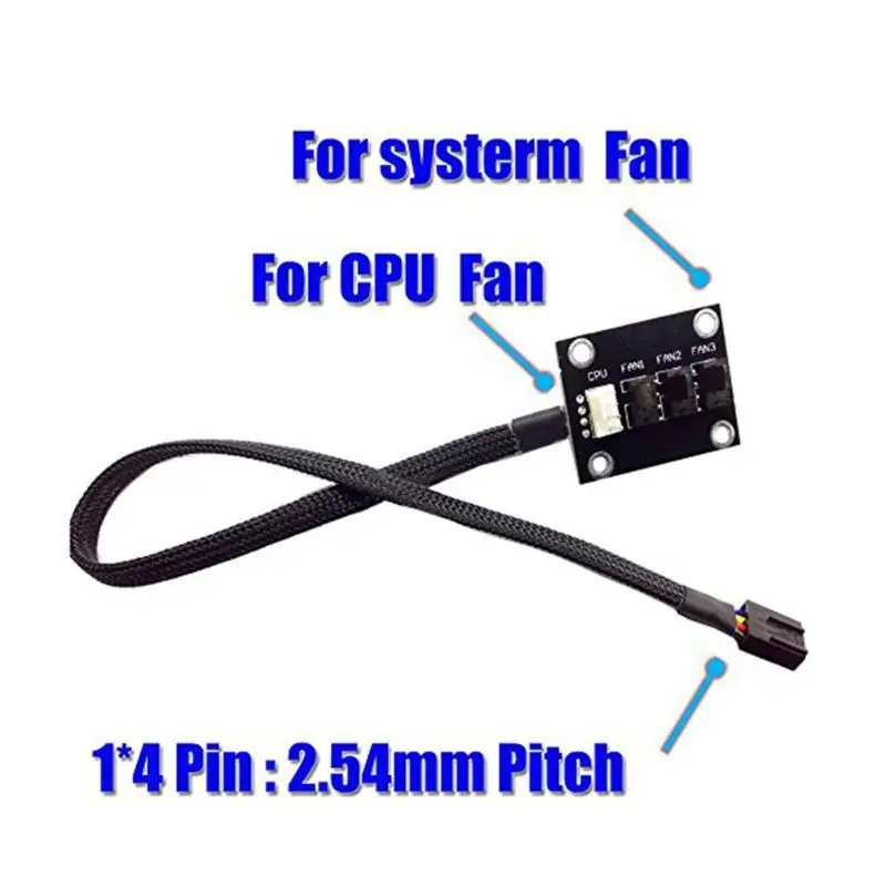 

Controller Splitter Hub power cord for 3pin/ 4pin connector computer case for XB01