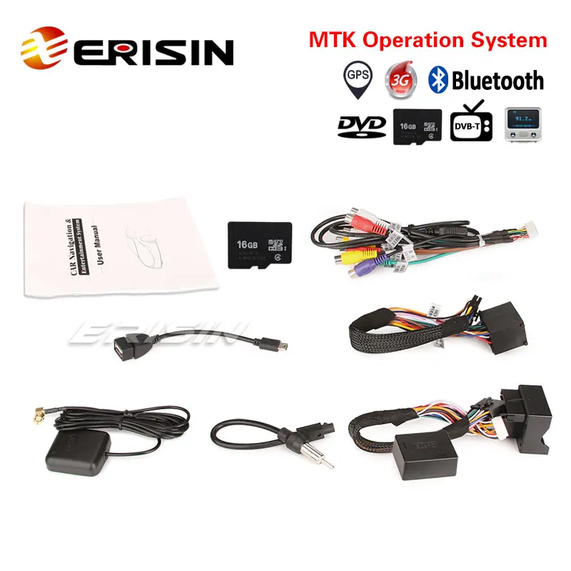 Erisin ES746B 7 &quotMTK автомобильный DVD GPS плеер IPOD 3G Rds DVR система для BMW E46