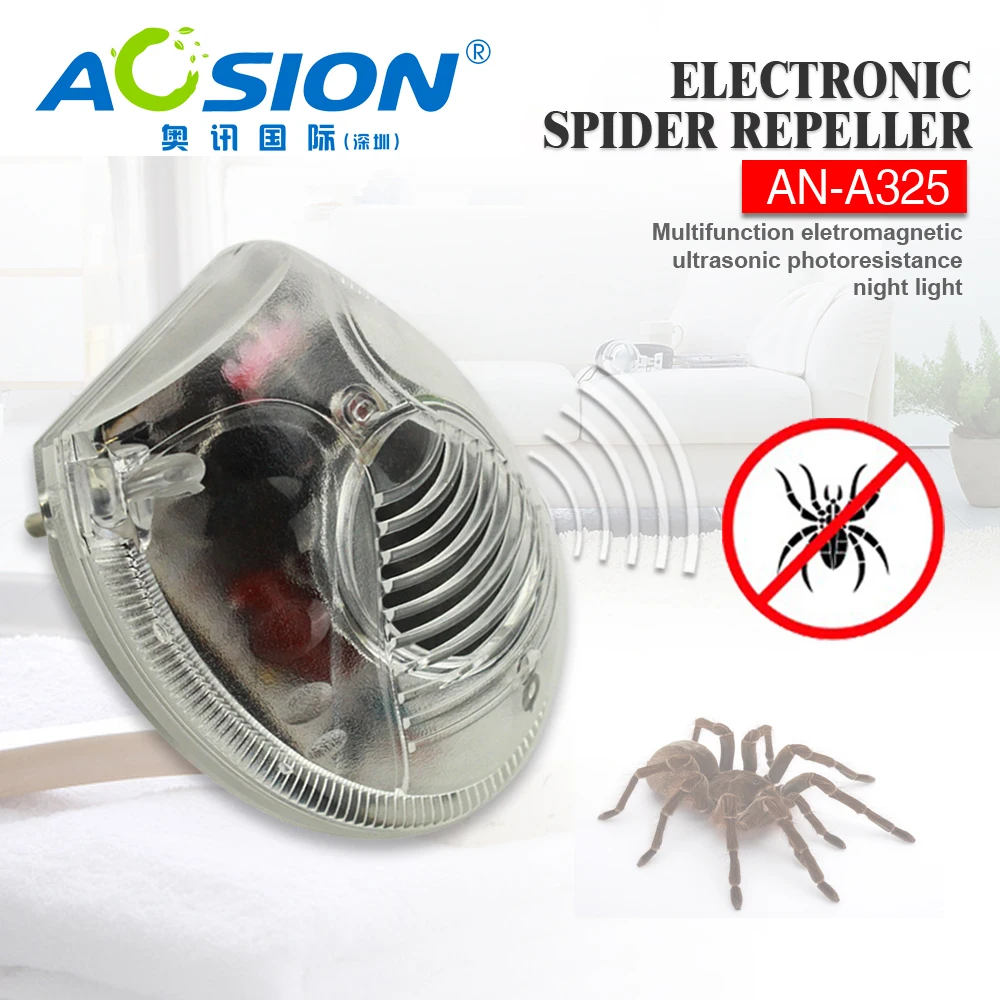Aosion дома для борьбы с вредителями отклонить Электромагнитная ультразвуковая с ночник паук тараканами средство от комаров мышь Отпугиватель крыс