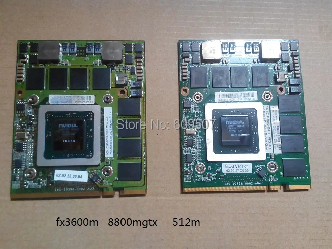 Оптовая продажа Nvidia Видеокарта Quadro 3600 M 512 Мб DDR3 MXM III видеокарта nVidia G92-975-A2 Чипсет для hp 583495-001 материнская плата