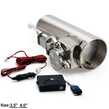 

Universal 3.5'' or 4.0'' Exhaust Pipe Electric I Pipe Exhaust Electrical Cutout with Remote Control Wholesale Valve TK-CUT01G