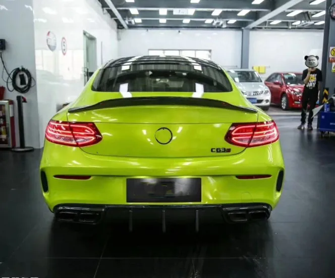 

For Benz C class 2door coupe C205 Spoiler PSM style carbon Material Car Wing spoiler For Benz Spoiler 2015-2019