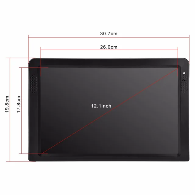 LEADSTAR Protable DVB TV Television Player 12.1 Inches Rechargeable Digital Color TFT-LED Screen HDMI Portable Television Player