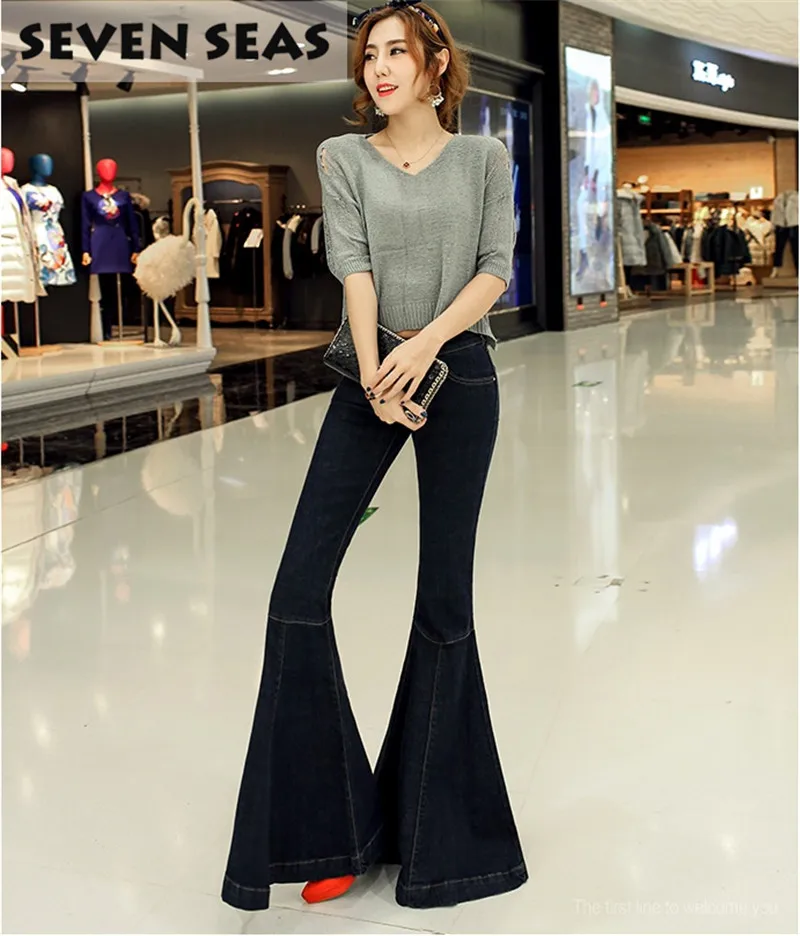 5xl Hippie Wide Leg Denim Pants Women 