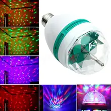 Professional Disco light E27 3W Dj Colorful Auto Rotating Par RGB LED Bulb Stage Lighting For Party Lamp HA10515