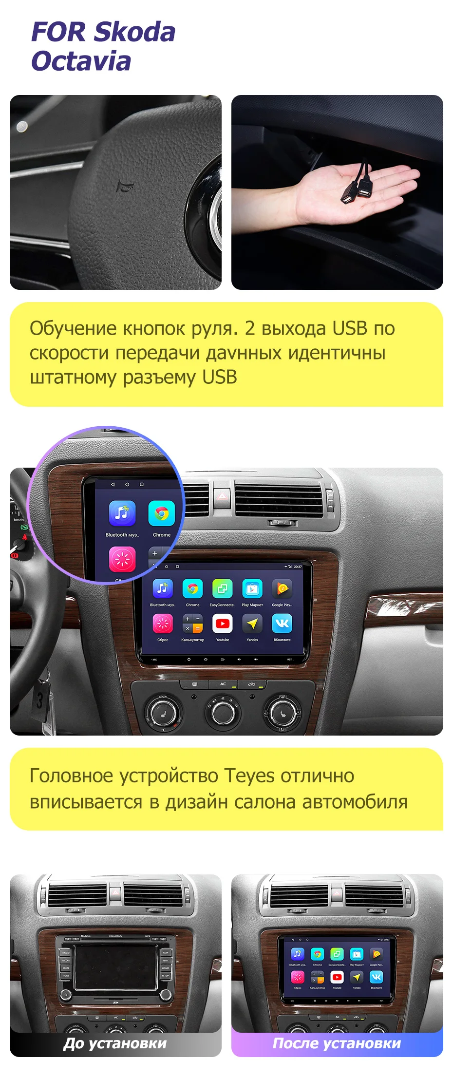 Perfect TEYES CC For Skoda Octavia 2 A5 2004-2009 Car Radio Multimedia Video Player Navigation GPS Android Accessories Sedan No dvd 2din 1