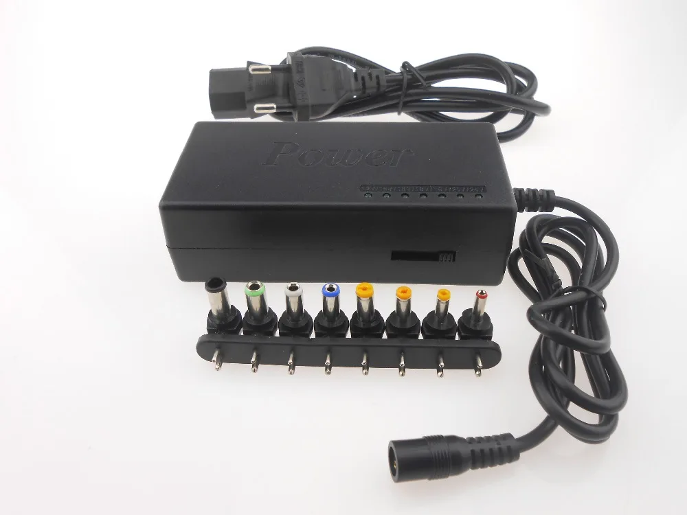 Regulated 12-24V DC Power Supply Adapter Charger For Multi Laptop 96W With 8 Tip