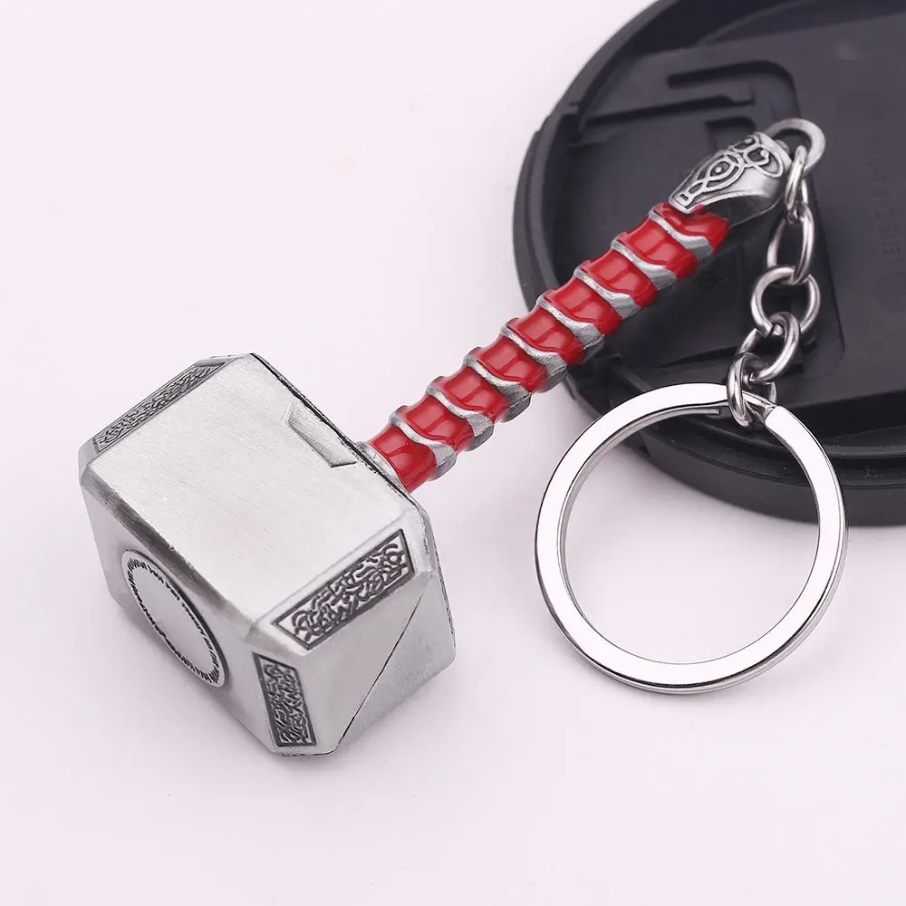 

Marvel Avengers 4 Iron Man Mask Thor's Hammer Mjolnir Keychain Captain America Shield mjolnir Infinity War For Men Women Fans