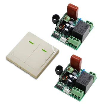 

220V 1CH Mini RF Wireless Remote Switch 2pcs Receiver& Transmitter for Light Lamp LED ON OFF Momenrary Toggle Latched Adjustable