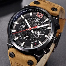 BENYAR Хронограф Мужские спортивные часы лучший бренд класса люкс кварцевые часы все указатели рабочие водонепроницаемые Бизнес часы BY-5112M