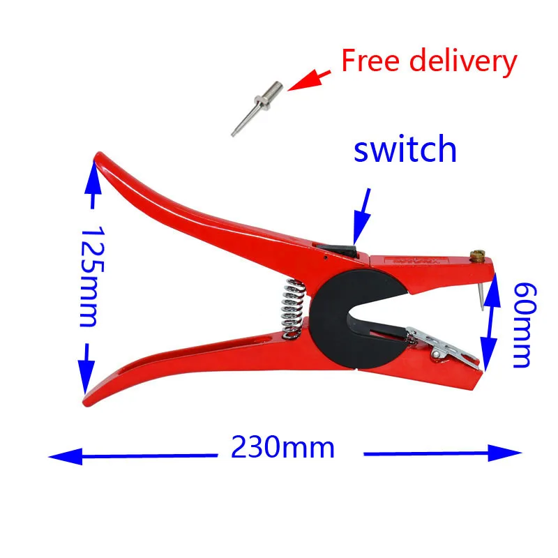 Скота крупного рогатого скота бирка на Свиное ухо зажим аппликатор Кролик для овец, скота ушные щипцы-Метчик животноводства и управления tool1pcs