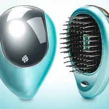 Портативный Электрический волос ионный Выпрямитель для волос щетка отрицательный расческа-ионизатор Антистатический массаж Мини Расческа для прямых волос