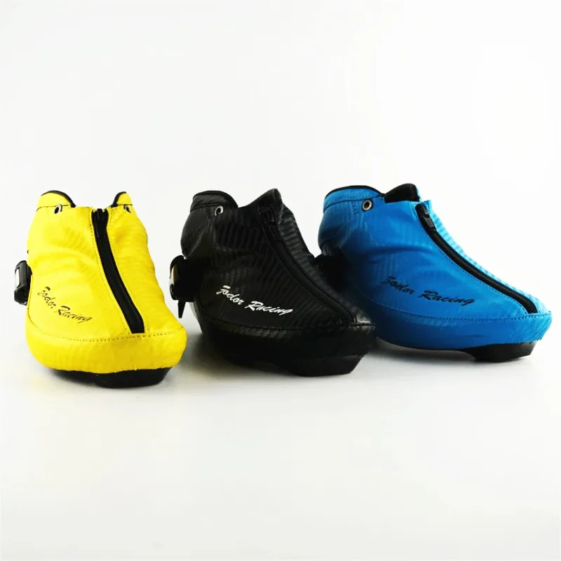 [الجليد الجليد التمهيد] المهنية 6-طبقات ألياف الكربون سوبر ضوء مضمنة سرعة سباق تزلج الأحذية ل قصيرة المسار الثابتة Dislocate