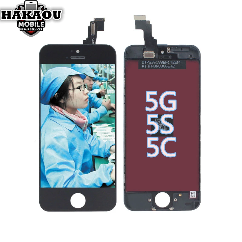 FFtrends 5 шт. для iPhone 5S 5C ЖК дисплей с сенсорным экраном дигитайзер полная сборка