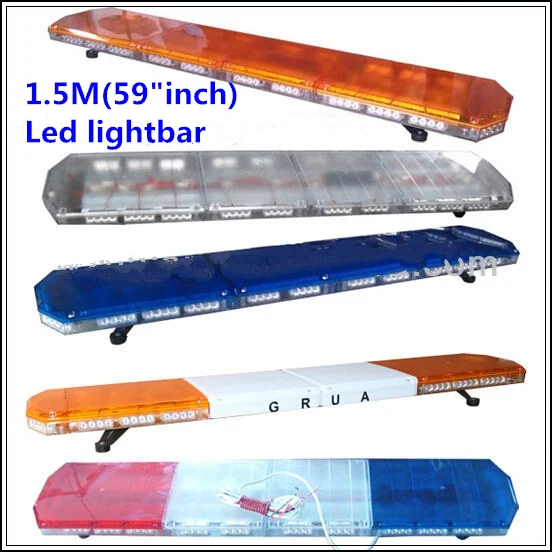 

High intensity150cm 104W Led car emergency lightbar,warning light bar with controller for police ambulance fire truck,waterproof