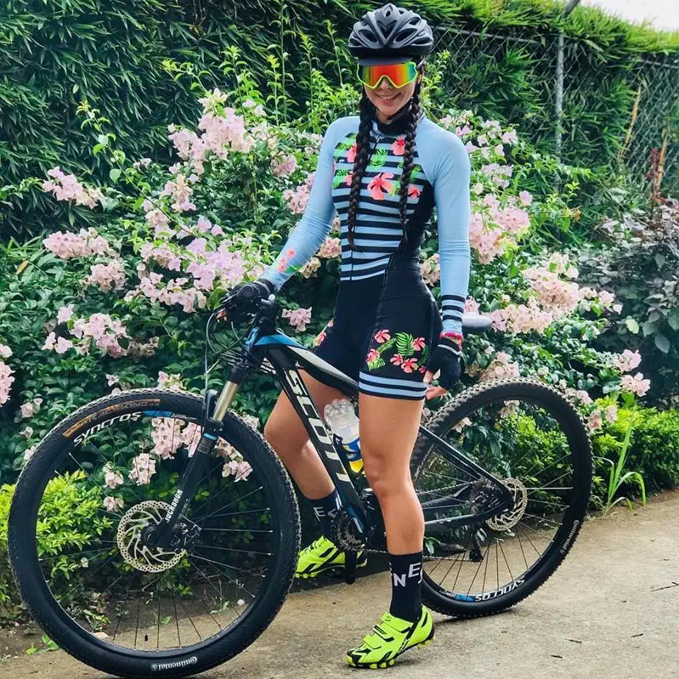 Pro Team триатлон костюм женский Велоспорт Джерси Облегающий комбинезон Майо Велоспорт Ropa ciclismo длинный рукав набор гель 057